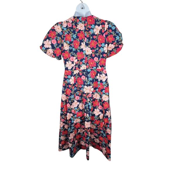 Draper James Julianne Midi Dress Size 6 • Stretch Poplin Floral A-Line Midi - Picture 8 of 16